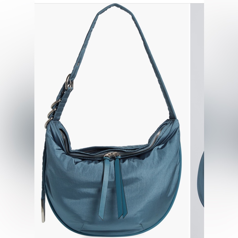Rag & Bone Mini Spire Hobo Bag in denim blue